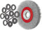 Cepillo circular de acero inoxidable con hilos ondulados Ø 200 mm Fervi SRF200/25I