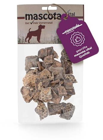 mascota vital - Ziegen-Lungenwürfel 200g - 100% Ziege, schonend getrocknet - Trainingssnack - 100% Ziegenlunge - kalorienarm - Trainingshappen - Natürlich (Ziegen-Lungenwürfel 200g)