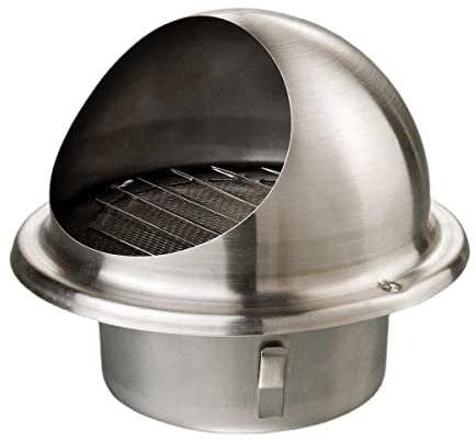 RANRAO Rejilla de ventilación de acero inoxidable Soffit salida de ventilación, extractor externo redondo, rejilla de ventilación de pared para cocina, baño (ø70/80/100/150 mm)