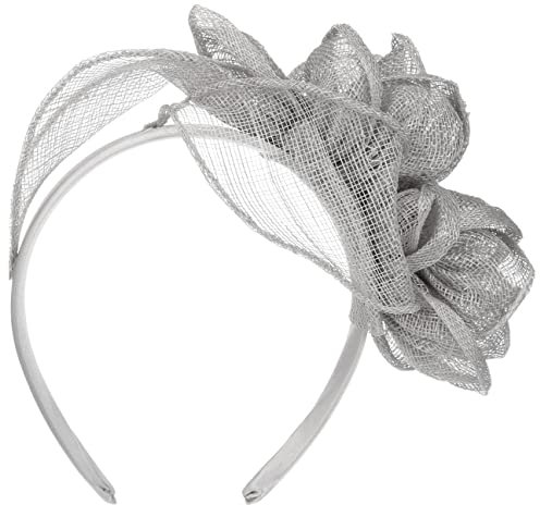 Seeberger Kaljeta Sinamay Fascinator Kopfschmuck Anlasshut Brauthut (One Size - grau)