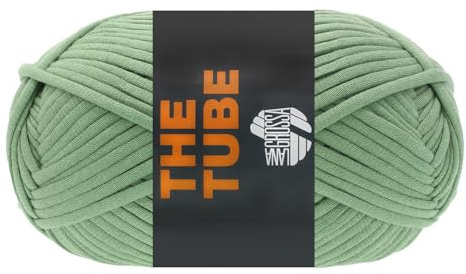 LANA GROSSA The Tube | Weiches & gefüllte, ideal geeignet für Home- Accessoires und Taschen | Handstrickgarn aus 60% Baumwolle & 40% Nylon | 200g Wolle zum Stricken & Häkeln | 114m Garn FB 11