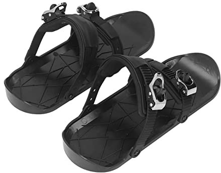 Mini-Ski-Skates, Kurze, Dünne Skating-Ski, die an Skischuhen Befestigt Werden, Winterschuhe für das Skifahren Im Freien, Schwarz, Einheitsgröße Skifahren
