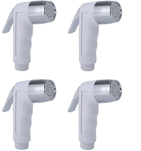 4pcs Bidet Hand Shower, Wash Basin Shower Bidet Spray Hand Shower for Toilet Seat Bathroom Toilet Sink Toilet Douche Bidet Head Handheld Spray, Bidet Attachment for Toilet