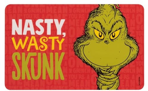 United Labels Grinch Frühstücksbrettchen Nasty Wasty Skunk 23,5x14,5 cm, Brettchen spülmaschinenfest, Schneidebrettchen aus Resopal