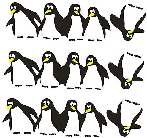 Toyvian 9 Stk Pinguin-kühlschrankmagnet Wandhintergrundaufkleber Cartoon-wandaufkleber Baby Wandtattoo Pinguin Wanddekoration Wandtattoo Mit Pinguinmuster Wandgemälde Kind Tier Pvc