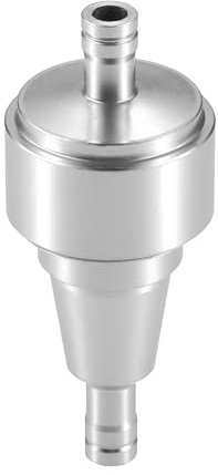 A ABSOPRO Filtro de Combustible Universal en Línea para Gasolina de 6mm OD, Tono Plateado
