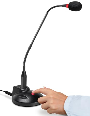 VEC GN-USB-PT Schwanenhals-Push-to-Talk-Mikrofon mit USB-Stecker