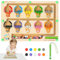 Ainiv Laberinto Magnetico, Helado Juguetes Montessori Niños 2, 3, 4, 5 Años, Magnetic Color and Number Maze, Números Juegos Educativos Magnetico, Tablero Montessori Juguete de Madera para Niños