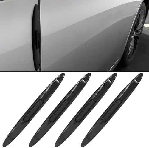 Bamyli 4 Pcs Car Door Edge Protective Strips,Bumper Guard Anti-Collision Protector, Auto Anti-Scratch Side Door Edge Protector for Cars, Trucks, SUVs, Pickups(Black)