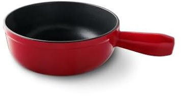 Kisag Fondue Caquelon Gusseisen Fonduetopf Käsefondue rot Kachel 20 cm 2,0 l Adelboden