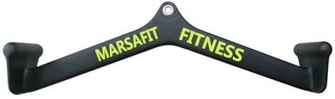 Home Gym Fitness Rowing T-bar V-bar Pulley Cable Machine Attachments, Bicep Curl Tricep LAT Pulldown Bar Back Strength Training Handle Grips LAT Pull Down Bar Press Down Exercises (UKBT1904)