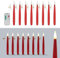 Online Fuchs 8 fliegende LED Kerzen mit Fernbedienung und Timer - Flying Candles - Schwebende Christbaumkerzen, Weihnachtskerzen (Rot)
