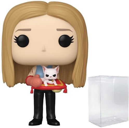 POP TV: Friends - Rachel Green with Mrs. Whiskerson Funko Vinyl Figure (Bundled with Compatible Box Protector Case), Multicolored, 3.75 inches