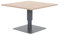 Hespéride - Table de Jardin relevable Carrée Salimia Gris Graphite - 110 x 110 x 69 cm - Aluminium Traité Epoxy Antirouille