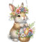 Lxmsja 5D Ostern Diamond Painting Anhänger, Kaninchen Diamond Painting Kinder Erwachsene, Hängende Ornament Bastelset Set für Erwachsene Geschenk Mädchen 7 8 9 10 11 Jahre, Ostergeschenke Kinder