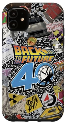 Back To The Future 40th Anniversary Sticker Collage Case for iPhone 11