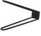 Pieds de meubles pliables en métal avec pieds en caoutchouc, support en fer robuste, 136 kg, style industriel moderne pour tables de camping, tables de chevet, tables basses, bureaux (1 pièce, 104,1