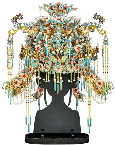 Piececool Casse-tête 3D en métal pour adultes, martin-pêcheur chinois phénix, diadème, kits de bricolage, loisirs créatifs pour adultes, puzzles 3D difficiles pour femmes, décoration d'intérieur