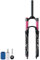 Forcella Ammortizzata Bici 26 27.5 29 Pollici Dritta/conica AIR-32 1-1/8 Lega di Magnesio Regolazione Rimbalzo per Forcella Anteriore MTB QR 9mm(Straight Manual,27,5 Pollici)