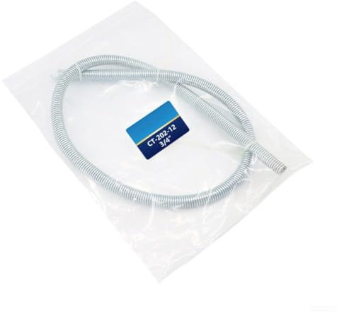 Strumento piegatubi a molla, lunghezza 101 cm, per piegare tubi in rame e alluminio, con 6 opzioni di dimensioni (19 mm)