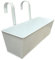 GKYQVE Macetas colgantes de metal para interiores o exteriores, balcón, barandilla, ventana, maceta, soporte decorativo para plantas