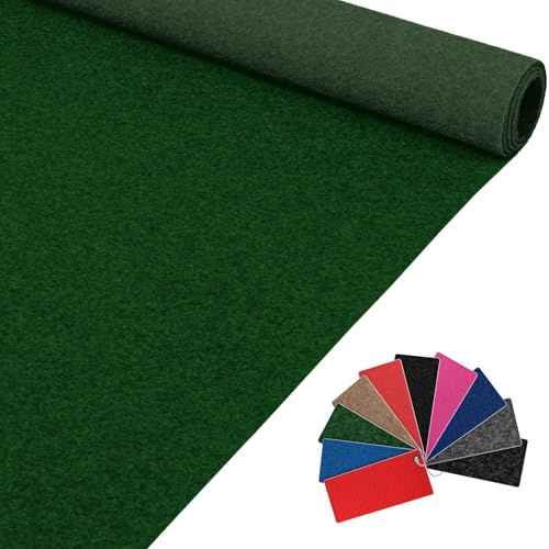 Messeteppich Event Teppich Teppich Läufer Meterware Hochzeitsteppich Empfangsteppich VIP Alex Läufer Flur 300 x 100 cm Grün