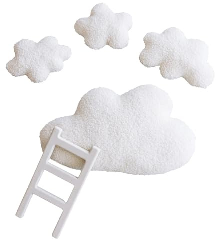 Neugeborenen Fotografie Wolken Leiter Requisiten Set, weich und bequem für Baby Fotoshootings und Studioaufnahmen, die Baby Wachstumsrekorde aufnehmen