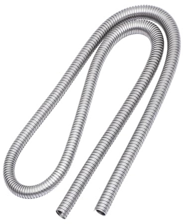 OSOLADY Metal Trunking Cable Sleeve Hose Made of Stainless Steel for Cable Protectors Featuring Abrasion-resistant and Second Barrier of Defense Properties for Automotive and Desk