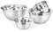 AVADOR Premium Stainless Steel Mixing Bowls, Set of 4 Brushed Stainless Steel Mixing Bowl Set, Easy To Clean, Space Saving, Great for Cooking, Baking, Prepping (4 pc German Mixing Bowl)