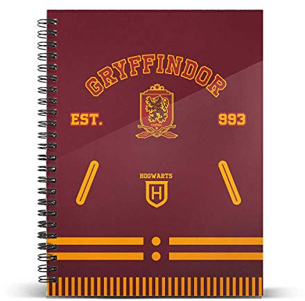 Karactermania Harry Potter Varsity-DIN A5 Rasterpapier Notizbuch
