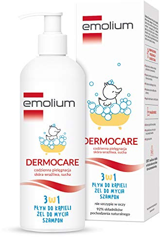 Emolium Dermocare 3in1 - Badesuz, Waschgel, Shampoo - 400 ml