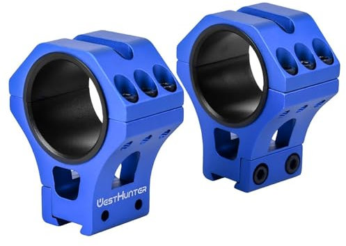WestHunter Optics Precision 11mm Dovetail Scope Rings, 1 Inch 30 mm 34 mm Universal Tactical Scope Mount | Blue