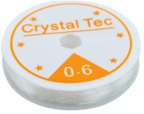 Clear Stretch Elastic 0.6mm 15 metres Elastic Beaded String for DIY Jewellery Making Necklace Bracelet Beading Thread