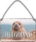 Blechschild ''Helgoland'' 18x12cm Geschenk Lustige Sprüche Feier Vintage Retro Geburtstag Deko Party Überraschung Fan Landschaften Orte Städte Länder Urlaub See Täler