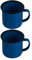 TOYANDONA 2 Stücke Retro Emaille Tasse Emaille Teetasse Kaffeebecher Milchbecher Retro Kaffeetasse Milchtasse Eisen Trinktasse Wassertasse Party Tasse für Outdoor Zuhause Camping Blau