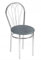 All4All Stuhl Venus Küchenstuhl aus Metal Chrom Bistrostuhl Esszimmer Wohnzimmer Esszimmerstuhl Wohnzimmerstuhl (S17 Silber)