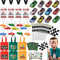 Rennautos Mitgebsel Kindergeburtstag Junge 72Stk. Mini Auto Spielzeug, Rennwagen Tätowierungen, Schlüsselanhänger, Flagge, Lizenz, Rennautos Partyzubehör für Give Aways Kindergeburtstag Gastgeschenke