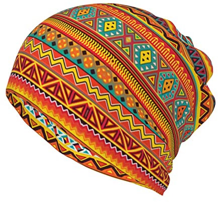 Indische Indianer Multifunktions-Beanie-Mütze für Männer und Frauen, modischer Schal, weiche Stretch-Mütze, Indianer-g3, Einheitsgr��e