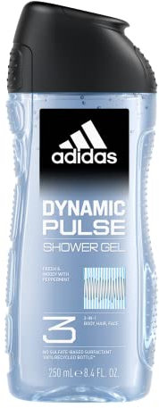 Adidas Dynamic Pulse 3-in-1 body, hair and face shower gel for him, 250 ml