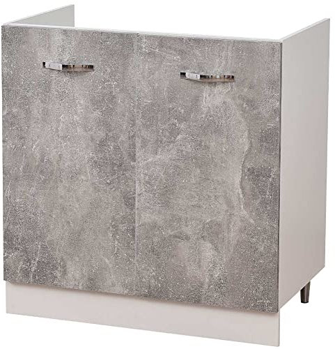 Shally Dogan Mueble de Cocina con 2 Puertas modulares, 80 x 50 x 85 cm, Color Gris