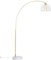 Qazqa - Moderne Bogenlampe aus Messing mit klarem Glas - Arc I Wohnzimmer I Schlafzimmer - Stahl Länglich - LED geeignet E27