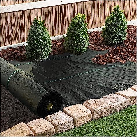 Toiles de Paillage Anti-Mauvaises Herbes 60 Cm De Large Tissu D'aménagement Paysager Garden Weed, Parterre De Fleurs Barrière Anti-mauvaises Herbes, Tapis De Jardinage Weed Block Pour La Cour Sous-cou