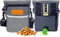 Borsa Porta Snack per Cani, Sacchetto per Addestramento con Dispenser Integrato, Porta Premietti con più Scomparti per Snack, Giocattoli e Telefono – Ideale per Passeggiate e Addestramento, Grigio