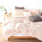 Soifox Plüsch Bettwäsche 135x200 4teilig - Beige Winter Flauschig Warme Bettbezug 2er Set mit Reißverschluss und 2 Kissenbezüge 80x80 cm kuschelig
