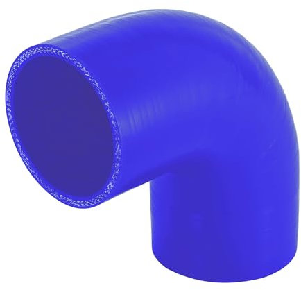63mm 2.5 ID 90 Degree Hose Elbow Silicone Reducer Hose Turbo Silicone Hose Coupler Intercooler Tube Blue for Car Intercooler Intake Piping