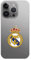 Schutzhülle für iPhone 15 Pro Max von Real Madrid, Wappen von Real Madrid, transparent, zum Schutz Ihres Handys, flexible Silikonhülle, mit offizieller Lizenz von Real Madrid