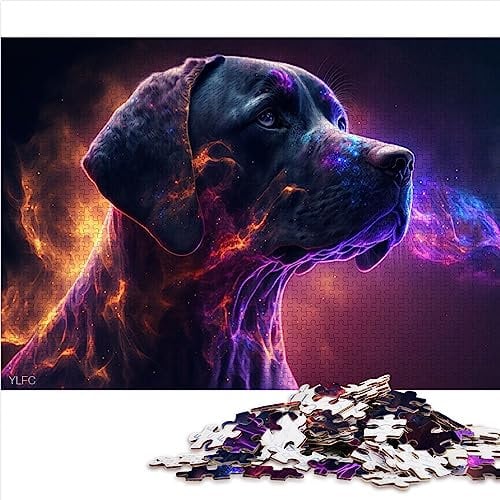 Puzzle 1000 Teile Labrador Premium Karton Präzises ineinandergreifendes anspruchsvolles Spiel 26x38cm