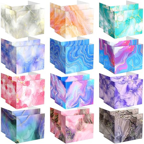 SATINIOR Sichtschutzmappen für Studenten, 12 Farben, Schreibtisch-Trennwände, Klassenzimmer, Sichtschutz, Test-Trennwände für Klassenzimmer, Lerntafel für Schule, Lehrer, Studenten (lebendiger Stil