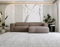 MKS MEBLE Ecksofa Cord L-Form, Moderne Wohnlandschaft, Sofa-Garnitur, Polsterecke Pasadena - Braun, Rechte Seite