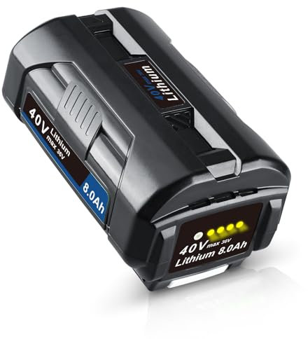 DASNITE 8,0Ah Ersatzakku für Ryobi Akku 36V 40V Max Lithium OP4040 OP4026 OP4030 OP4050 OP4060A für Ryobi 36V Akku 40V Max OP4015 OP4026 OP4061 OP4030 OP40301 OP40401 OP40401 OP40601 OP40601